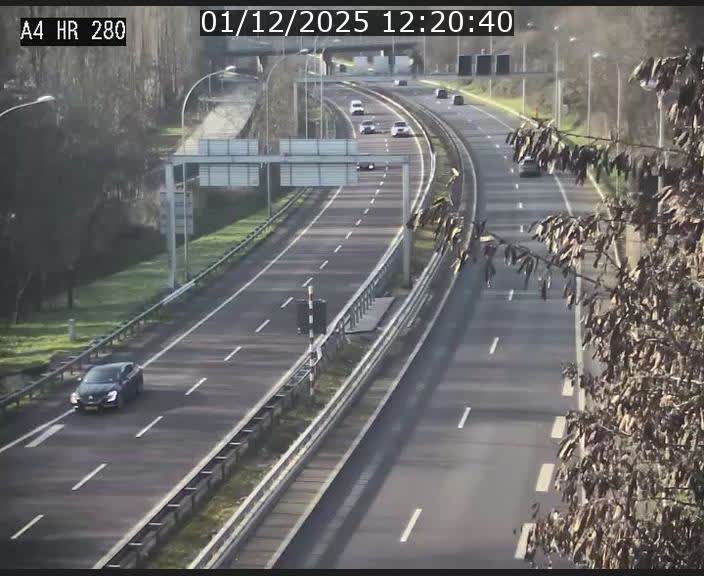 Webcam traffic A4 Luxembourg - BK 0.2 - P+R Bouillon (direction Luxembourg)