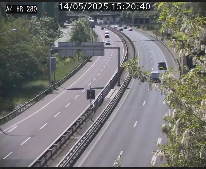 Webcam traffic A4 Luxembourg - BK 0.2 - P+R Bouillon (direction Luxembourg)