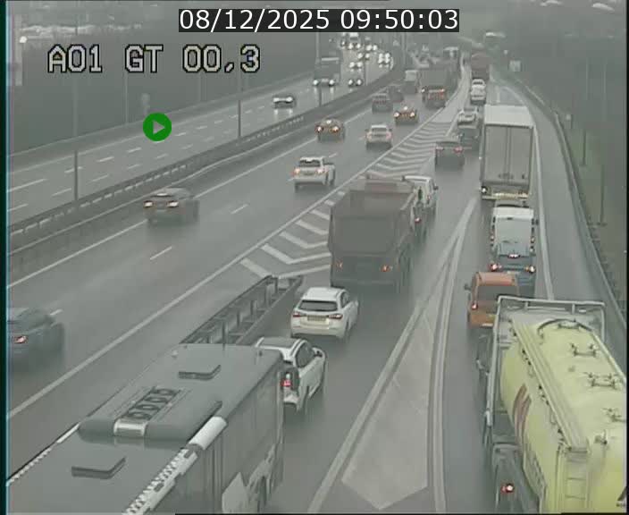 Traffic live webcam Luxembourg Croix de Gasperich - A1 direction Kirchberg - BK 0.3