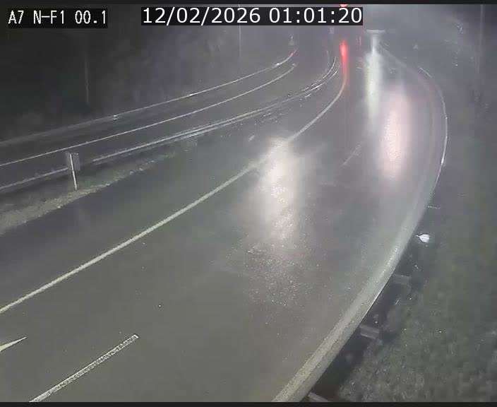 Webcam autoroute Luxembourg A7 située dans la sortie 1 Waldhof, vers la N11, avant le Tunnel Stafelter