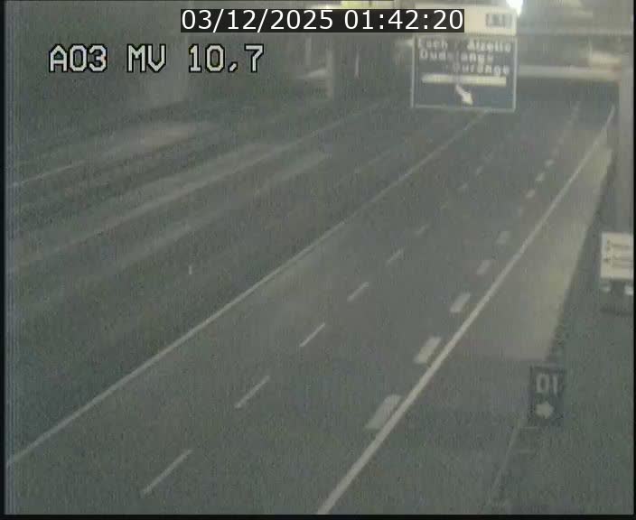 Traffic live webcam Luxembourg Croix de Bettembourg - A3 - BK 10.7 - direction France