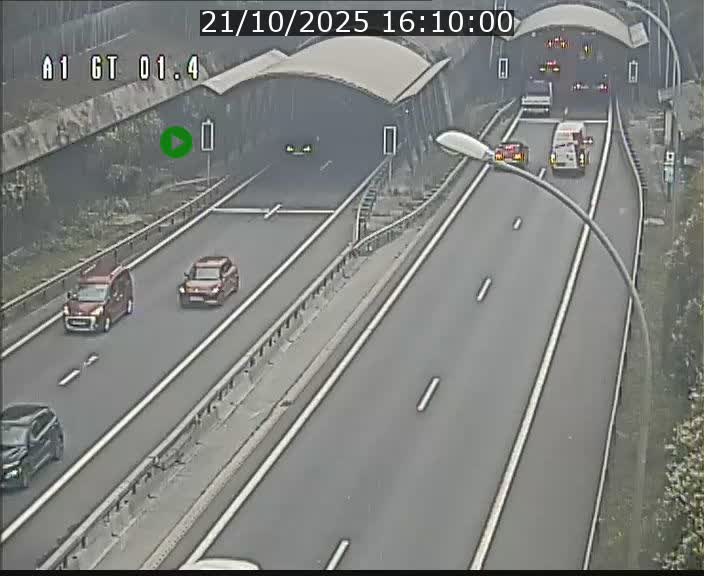 Traffic live webcam Luxembourg Hesperange - A1 direction Kirchberg - BK 1.4