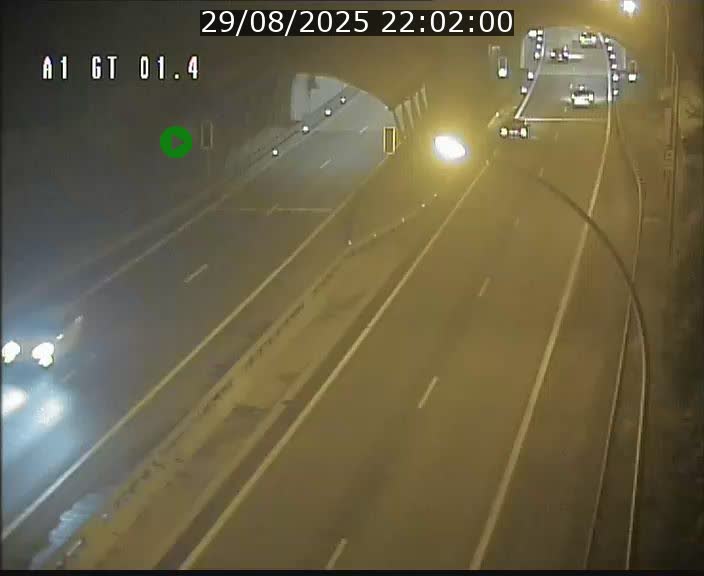 Traffic live webcam Luxembourg Hesperange - A1 direction Kirchberg - BK 1.4