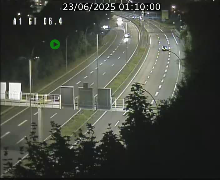 Traffic live webcam Luxembourg Hamm - A1 direction Sandweiler - BK 6.4