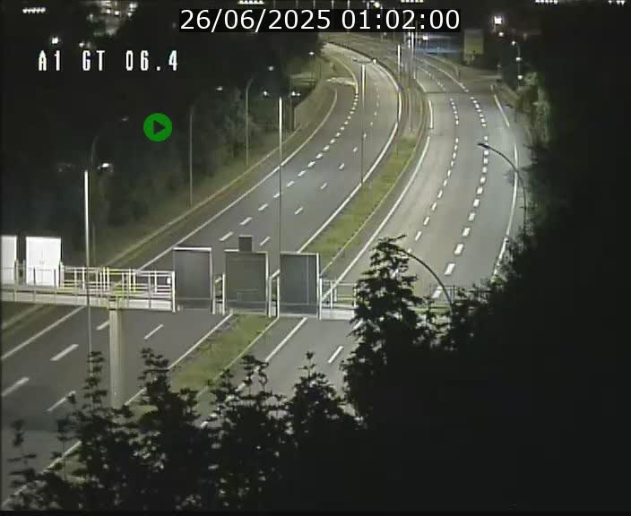 Traffic live webcam Luxembourg Hamm - A1 direction Sandweiler - BK 6.4