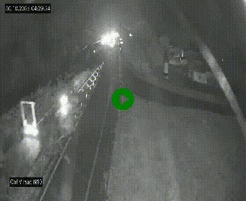 Vue en direct de l'autoroute A10 grâce à un drône situé au-dessus du péage de Virsac