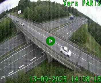 Clone of Caméra routière sur l'autoroute A20 au nord de Limoges, à la jonction avec la N520. Vue orientée vers Paris