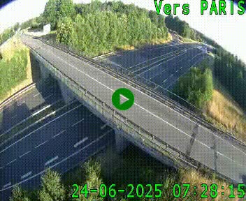 Clone of Caméra routière sur l'autoroute A20 au nord de Limoges, à la jonction avec la N520. Vue orientée vers Paris