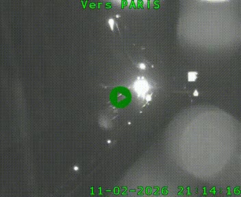 Caméra routière sur l'autoroute A20 à Bessines-sur-Gartempe. Vue orientée vers Paris