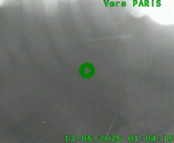 Caméra routière sur l'autoroute A20 au nord de Limoges, à la jonction avec la N520. Vue orientée vers Paris