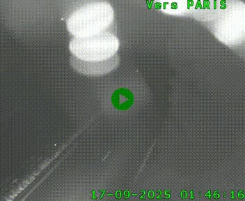 Caméra routière sur l'autoroute A20 au nord de Limoges, à la jonction avec la N520. Vue orientée vers Paris