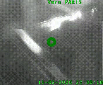 Caméra routière sur l'autoroute A20 à Saint-Hilaire-Bonneval, au sud de Limoges. Vue orientée vers Paris