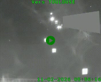 Caméra routière sur l'autoroute A20 à Noailles, en périphérie de Brive-la-Gaillarde. Vue orientée vers Toulouse