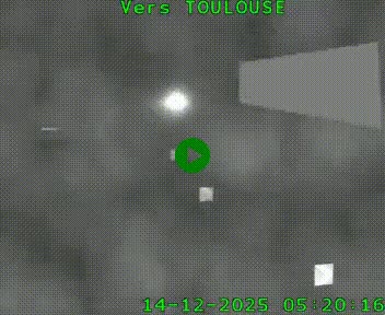 Caméra routière sur l'autoroute A20 à Noailles, en périphérie de Brive-la-Gaillarde. Vue orientée vers Toulouse