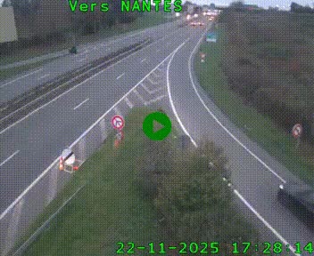 Webcam N147 au nord de Poitiers et à la jonction avec la A10