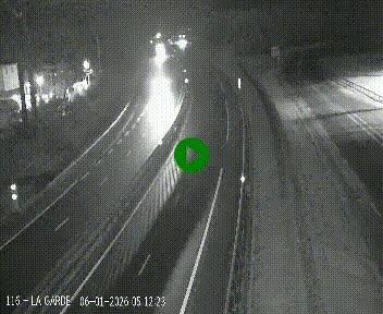 Caméra autoroute A75 à hauteur du col du rocher blanc en direction de Montpellier