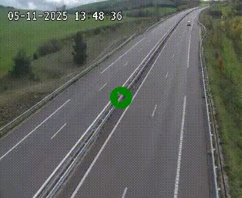 Caméra autoroutière France - A75, Montalies, à hauteur de Séverac-le-Chateau, en direction du viaduc de Millau