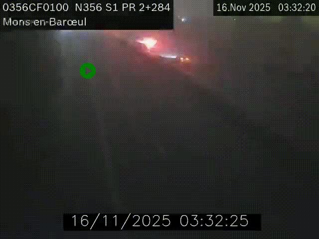 Webcam à l'entrée de Lille en direction du périphérique, à proximité de Mons-en-Baroeul sur la N356