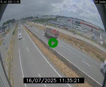 Webcam sur la N165 à hauteur de Caudan, dans le Morbihan.