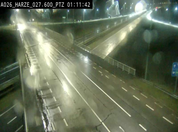 Caméra autoroute Belgique - Sougné-Remouchamps,E25 direction Luxembourg