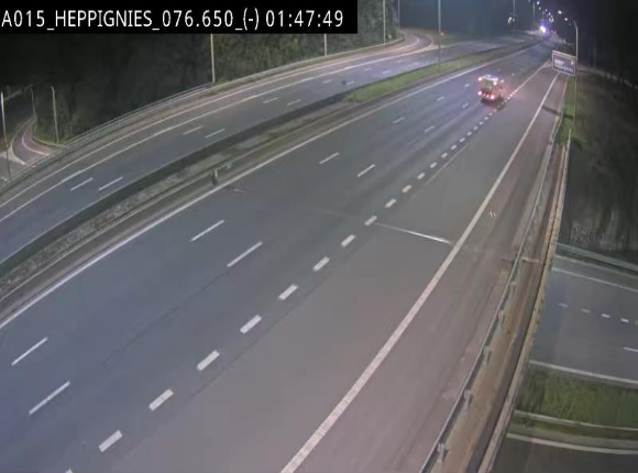 Webcam autoroute Belgique - Heppignies - E42 direction Namur - BK 76.4