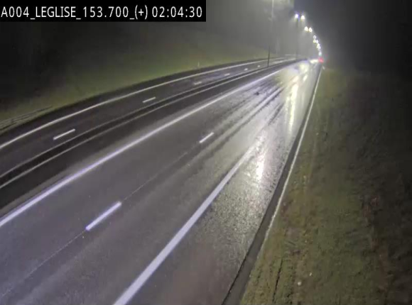 Webcam autoroute E411 à hauteur de Léglise, en direction de Luxembourg