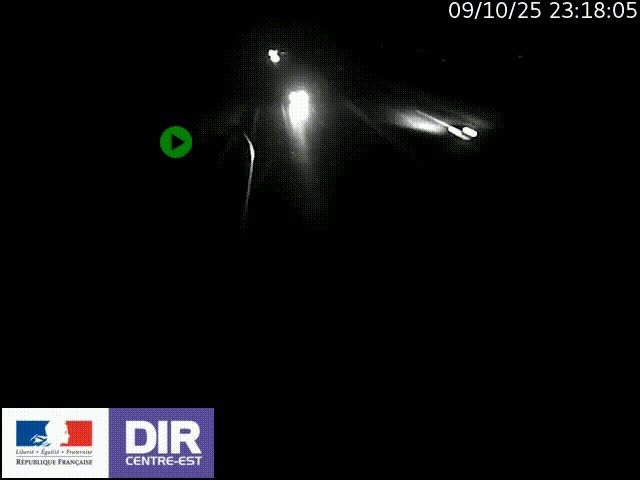 Webcam sur le contournement de Valence, sur la Nationale 7, à la jonction avec la N532, caméra orientée vers Grenoble