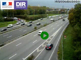 Webcam sur la Nationale 201 à hauteur de la sortie Chambéry-Nord, avant à la jonction entre l'A41 et l'A43, en direction de Lyon