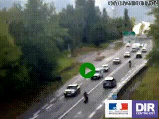 Webcam info trafic à proximité de Vizille sur la N85, au niveau du point de vue du Saut du Moine à Champagnier
