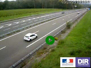 Webcam autoroute sur l'A77 à hauteur de Pouilly-sur-Loire en direction de Nevers