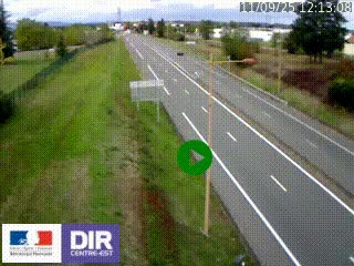 Webcam à Mably, à proximité de Roanne en direction de Moulins sur la N7
