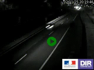 Caméra autoroutière sur l'A47 à hauteur de Givors, a proximité de Lyon. La webcam est orientée vers Lyon
