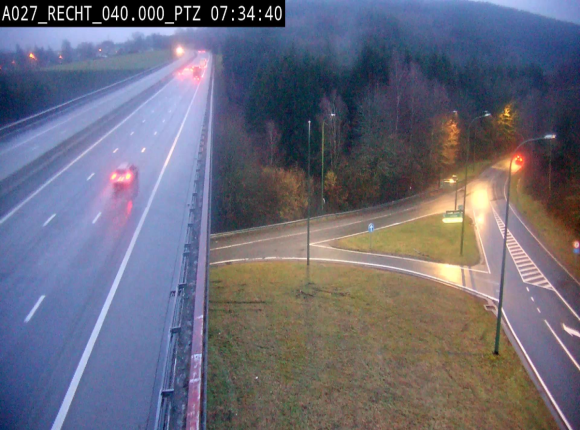 Webcam sur A27/E42 après Malmedy. Vue orientée vers l'Allemagne
