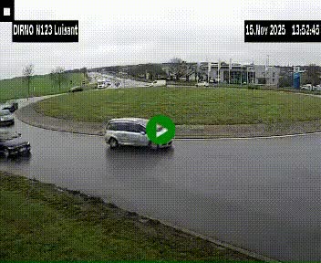 Webcam en périphérie de Chartres sur la N123, à hauteur de Luisant. Vue orientée vers Chartres