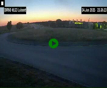 Webcam en périphérie de Chartres sur la N123, à hauteur de Luisant. Vue orientée vers Chartres