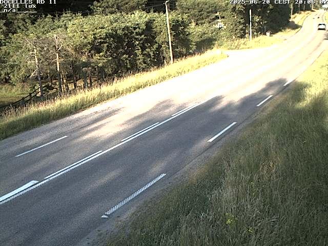 Webcam à 424 mètres d'altitude dans la Tranchée de Docelles dans les Vosges, à proximité d'Epinal sur la route de Gerardmer (D11)