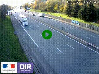 Webcam routière à Saint-Etienne-Terrenoire sur la RN88 avant la jonction entre l'A72 et le Boulevard Périphérique de Saint-Etienne
