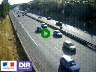 Webcam routière à Saint-Etienne-Terrenoire sur la RN88 avant la jonction entre l'A72 et le Boulevard Périphérique de Saint-Etienne