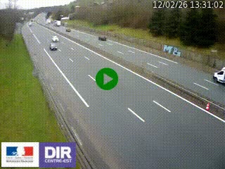 Webcam routière à Saint-Etienne-Terrenoire sur la RN88 avant la jonction entre l'A72 et le Boulevard Périphérique de Saint-Etienne