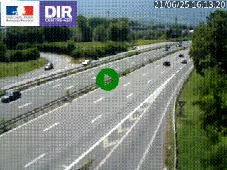 Caméra routière à hauteur de la sortie 15 Chambéry-centre au PK 4,103 en direction d'Albertville