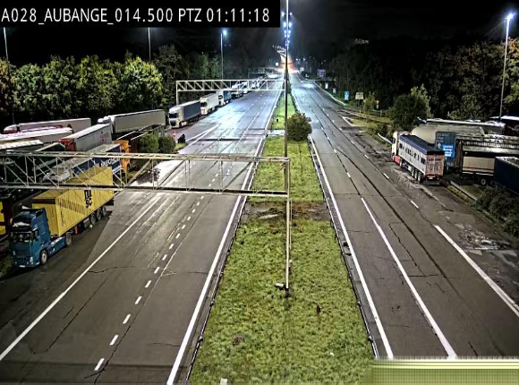 Webcam autoroute Belgique - Aubange - A28 direction Arlon - BK 14