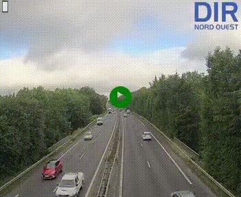 Webcam sur le périphérique de Caen (N814) à l'est de la ville, à Mondeville hauteur de la sortie 2, Presqu'île-Rives de l'Orne, au bout de l'autoroute A13