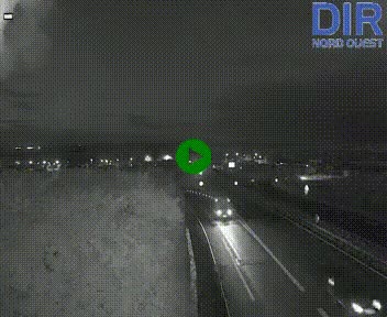 Webcam au début de l'A84 sur le périphérique Ouest de Caen (N814) à hauteur de la sortie 9, Porte de Bretagne