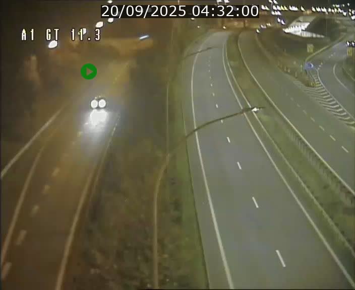 Traffic live webcam Luxembourg Senningerberg - A1 direction Allemagne - BK 11.3