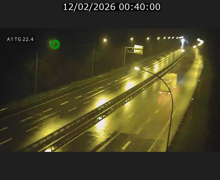 Traffic live webcam Luxembourg Flaxweiler - A1 direction Luxembourg - BK 22.4
