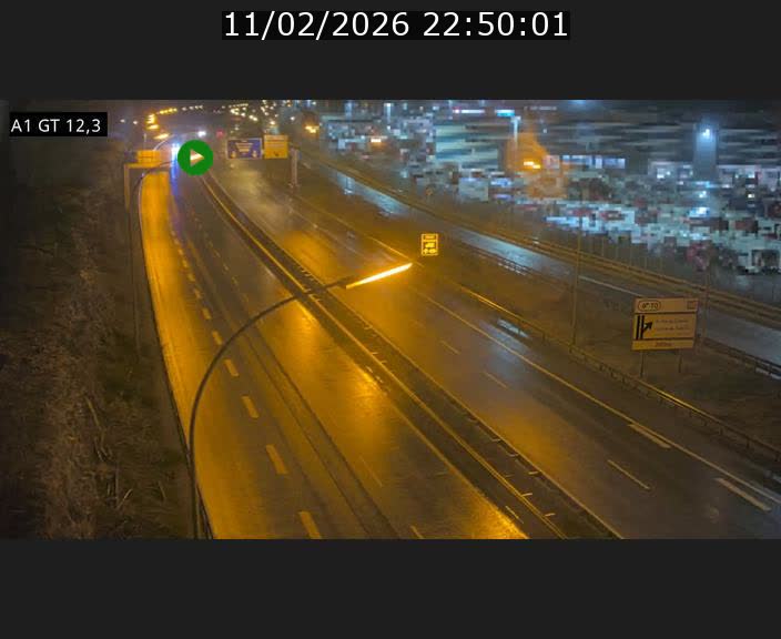 Traffic live webcam Luxembourg Senningerberg - A1 direction Allemagne - BK 12.3