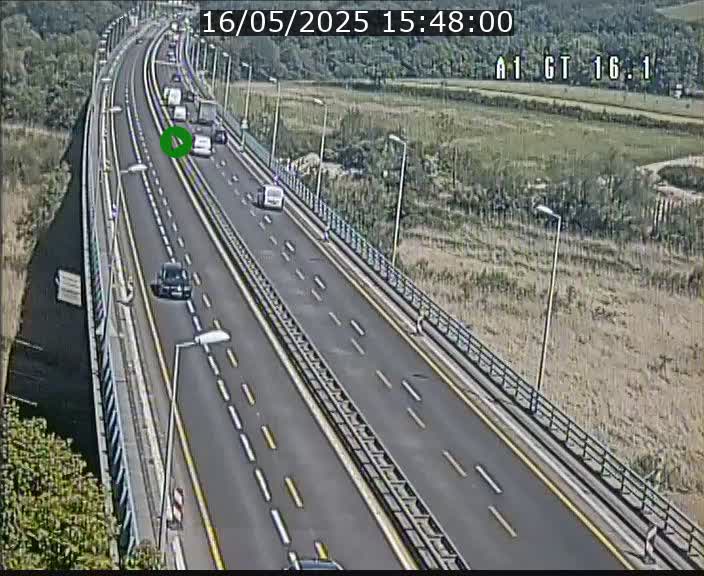 Traffic live webcam Luxembourg Niederanven - A1 direction Allemagne - BK 16.1