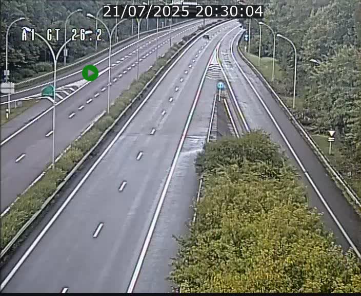 Traffic live webcam Luxembourg Grevenmacher - A1 direction Allemagne - BK 26.2
