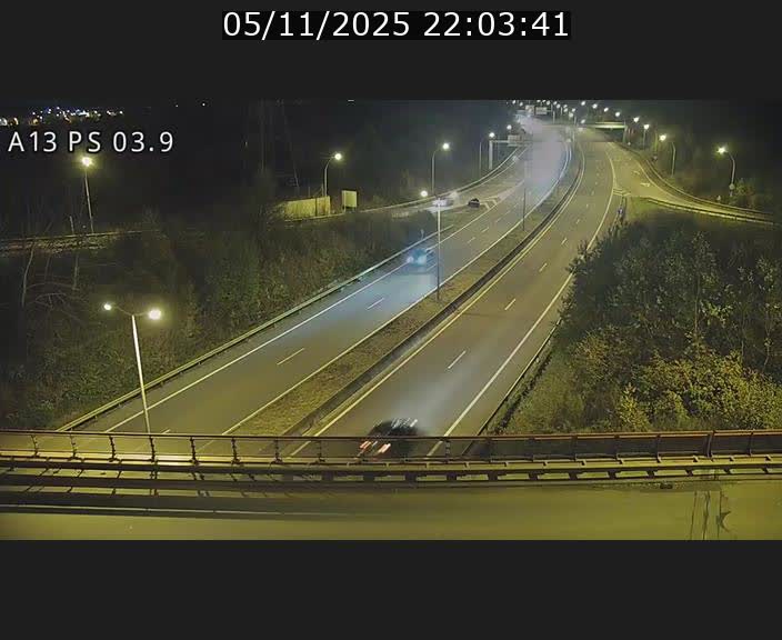 Traffic live webcam Luxembourg Ehlerange - A13 direction Esch-sur-Alzette - BK 6.8