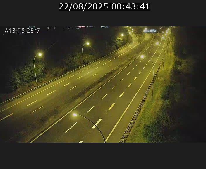 Traffic live webcam Luxembourg Frisange - A13 direction Allemagne - BK 26
